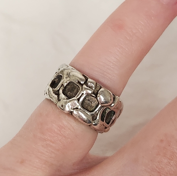 Vintage 50s Silver Pinky Ring - Picture 4 of 7